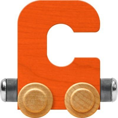 Nametrain Bright Letter Car C - Made in USA (Orange)
