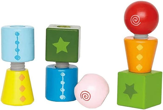 - Twist and Turnables Wooden Building Block Set