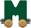 Nametrain Bright Letter Car M - Made in USA (Green)