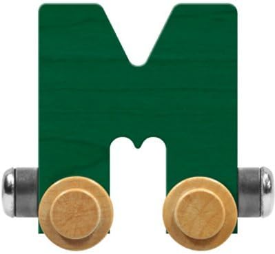 Nametrain Bright Letter Car M - Made in USA (Green)