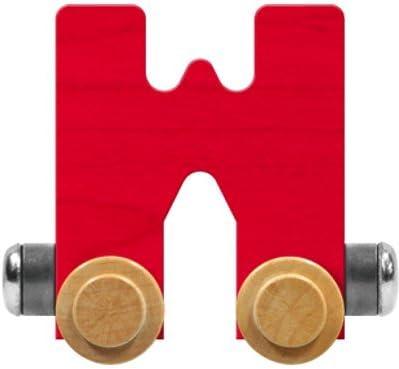 Nametrain Bright Letter Car W - Made in USA (Red)