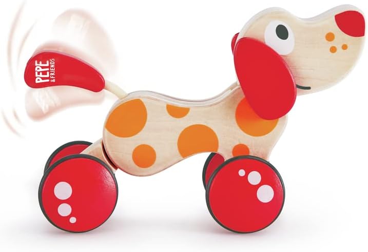 - Walk-A-Long Puppy Wooden Pull Toy