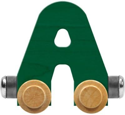Nametrain Bright Letter Car a - Made in USA (Green)