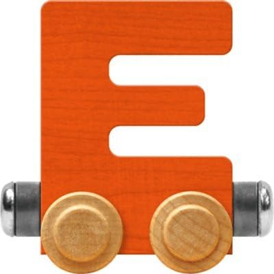 Nametrain Bright Letter Car E - Made in USA (Orange)