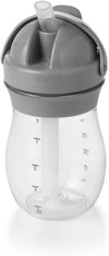 - Transitions Straw Cup - Spill-Proof No Mess - Transition from Bottle, Breast Feeding Sippy Cup - 9 Oz - Gray