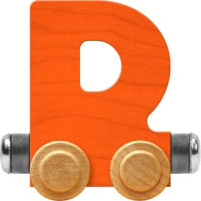 Nametrain Bright Letter Car D - Made in USA (Orange)