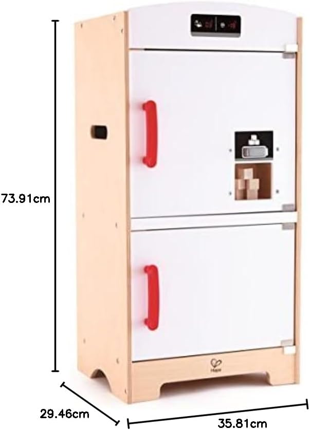 International International International Fridge Freezer Play Kitchen, White/Red