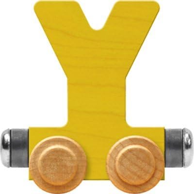 Nametrain Bright Letter Car Y - Made in USA (Yellow)