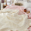 Knit Blanket Chunky Throw Blankets for Couch Sofa Cover Chenille Soft Pompom Decorative Blankets Home Decor Bedspread on Bed