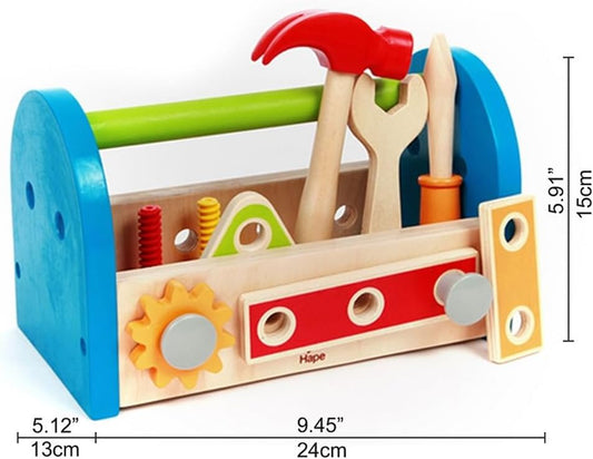 Fix It Kid'S Wooden Tool Box and Accessory Play Set