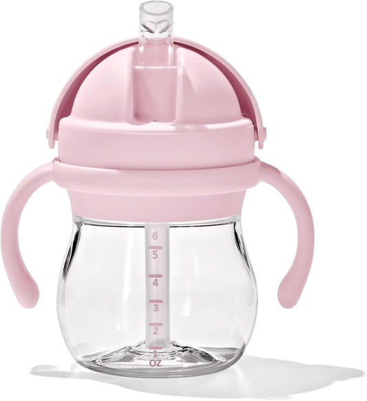 Tot - 6 Oz Transitions Straw Cup with Removable Handles - Spill-Proof Sippy Cup for Toddler from 4 Months and up - Blossom - 63164100
