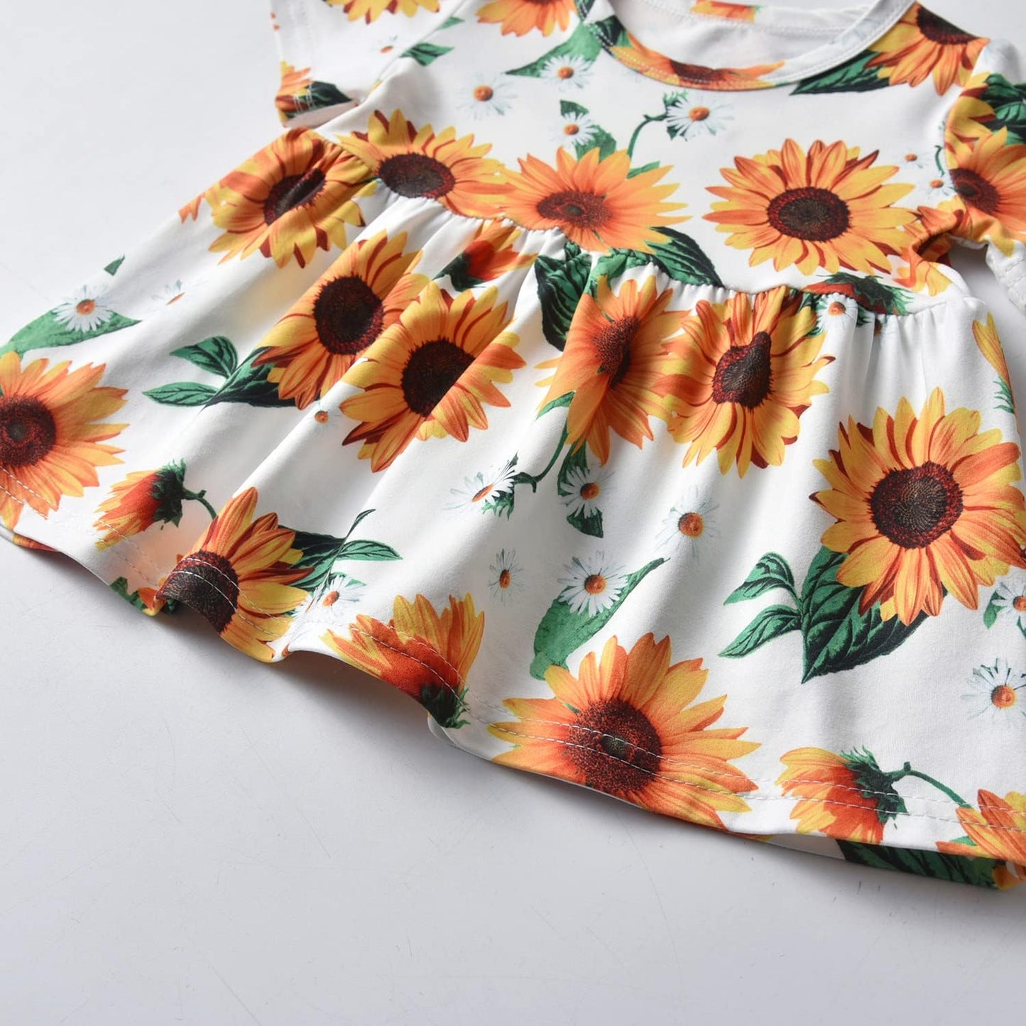 Toddler Baby Girls Clothes Outfits Infant Floral Short Sleeve Top Pant 2Pcs Outfits Set