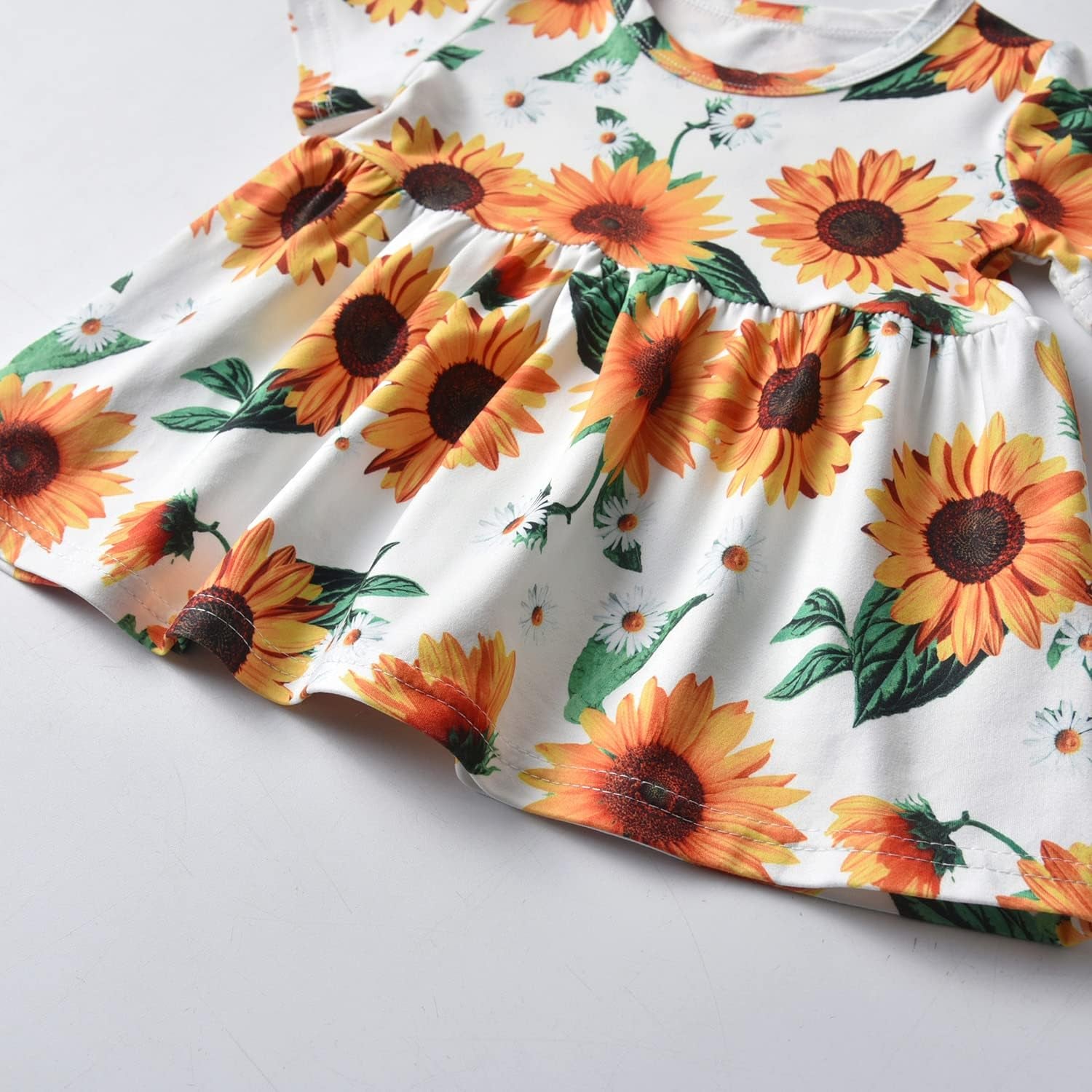Toddler Baby Girls Clothes Outfits Infant Floral Short Sleeve Top Pant 2Pcs Outfits Set
