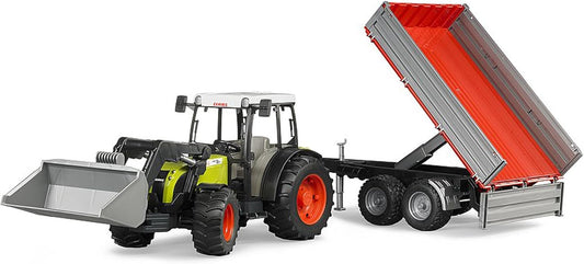 02112 Claas Nectis 267 F with Frontloader and Trailer