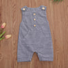 2020 Baby Summer Clothing Newborn Baby Boys Buttons Striped Romper Fashion Sleeveless Romper Cotton Linen Jumpsuit