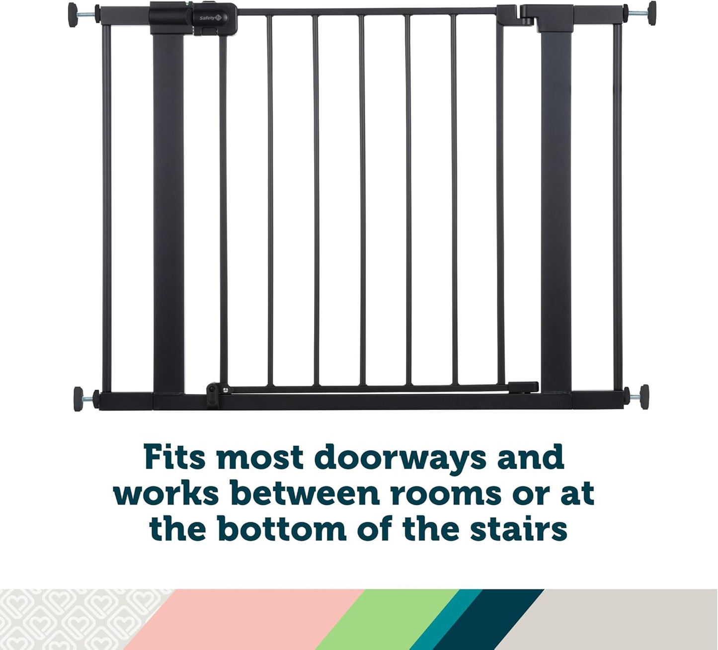 Easy Install Walk-Through Gate, Black