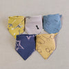5Pcs/Lot Baby Bibs Triangle Double Cotton Bibs Cartoon Print Saliva Towel Baby Boys Girls Feeding Apron Cotton Bandana Bibs