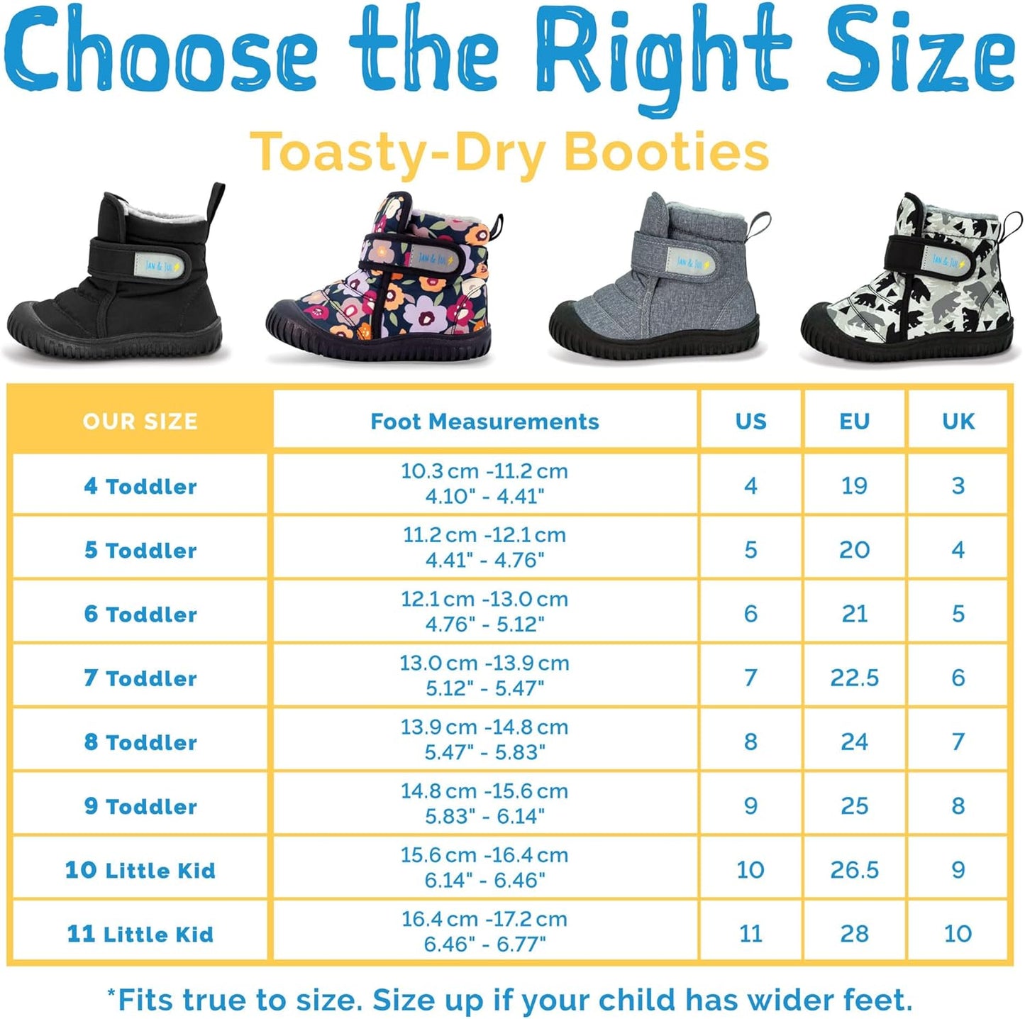 Water-Resistant Toasty-Dry Booties with Sherpa Lining for Toddlers