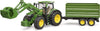 John Deere 7R 350 with Frontloader and Trailer