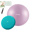 Trideer Pregnancy Ball Birthing Ball, 1.7Mm Extra Thick Yoga Ball for Maternity, Labor Birth, Exercise, Physio, Recovery Guide & Baby Memory Book Included, 440LB Anti-Burst & Non-Slip Stability Ball