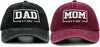 Funny Mom and Dad Est 2025 Hats, Gifts for New Parents, New Mom and Dad Hats, 3D Embroidered Adjustable Baseball Cap