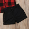2025 Baby Summer Clothing Toddler Kids Baby Boy Gentleman Clothes Checked Shirt Tops Shorts Bottoms 2Pcs Formal Outfit 1-5T
