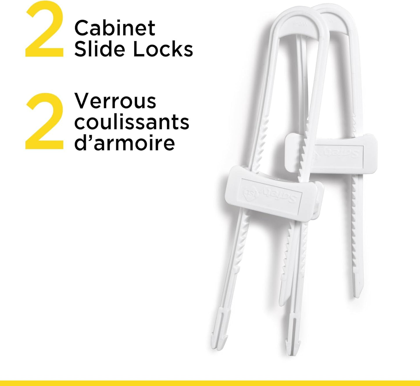 Cabinet Slide Lock, Pack of 2 ( Packaging May Vary)