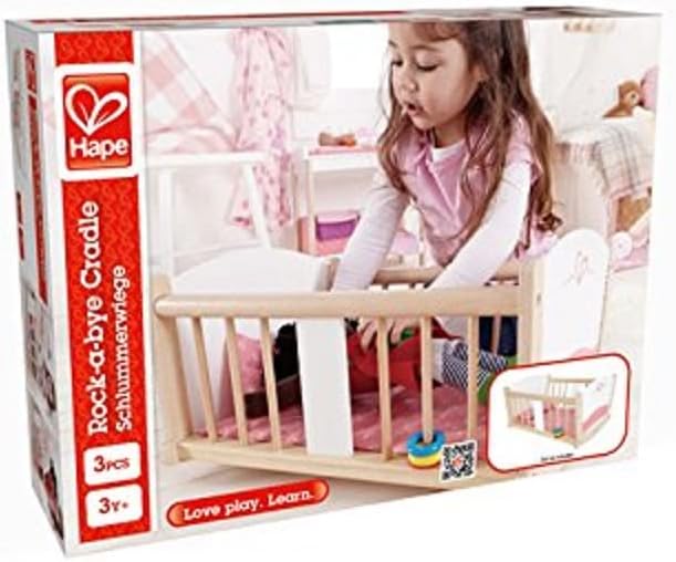 - Babydoll Wooden Rock-A-Bye Cradle