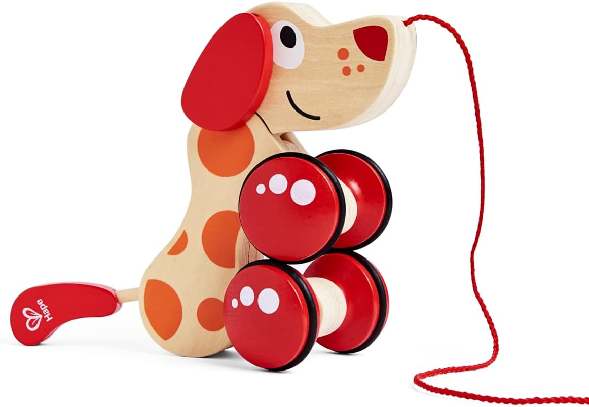 - Walk-A-Long Puppy Wooden Pull Toy