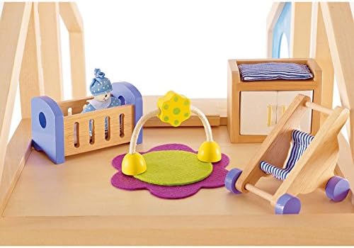 Wooden Doll House Furniture Baby'S Room Set