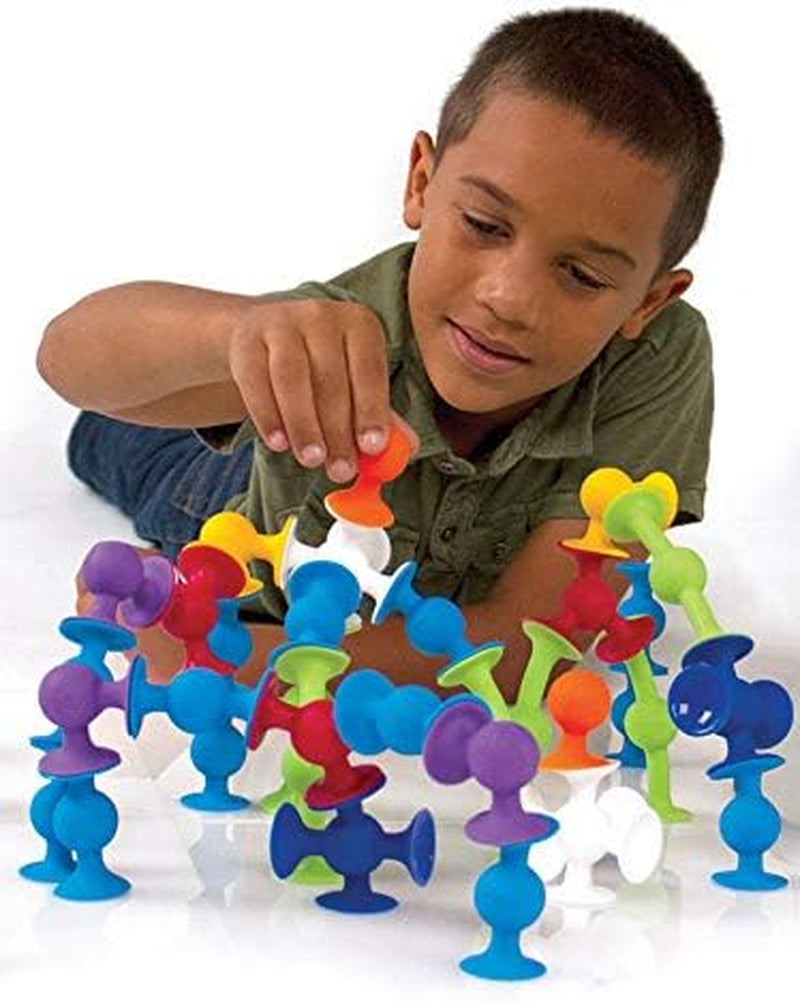 Fat Brain Toys - Squigz Starter Set - Stick'Em to Any Smooth Surface! - 3 Piece Set Ages 3And Up