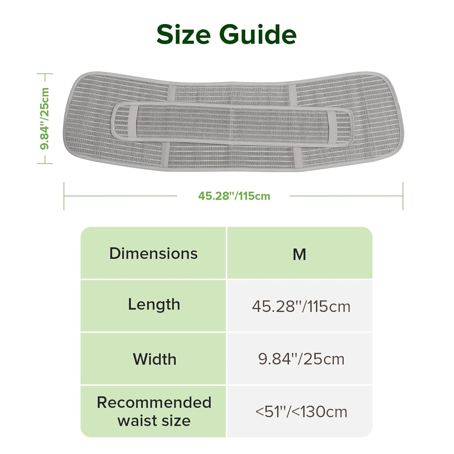 Postpartum Belly Band, Postpartum Belly Wrap Back Support, Natural Delivery & C Section Recovery Band Waist Shaper, M Grey