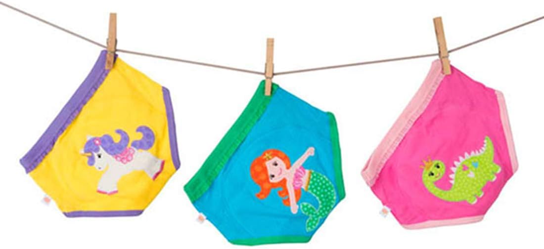 Girls 3 Piece Organic Training Pant Set-Fairy Tales (2T-3T), Multi