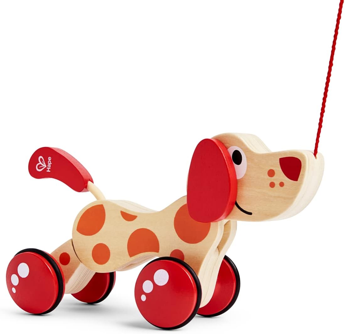 - Walk-A-Long Puppy Wooden Pull Toy