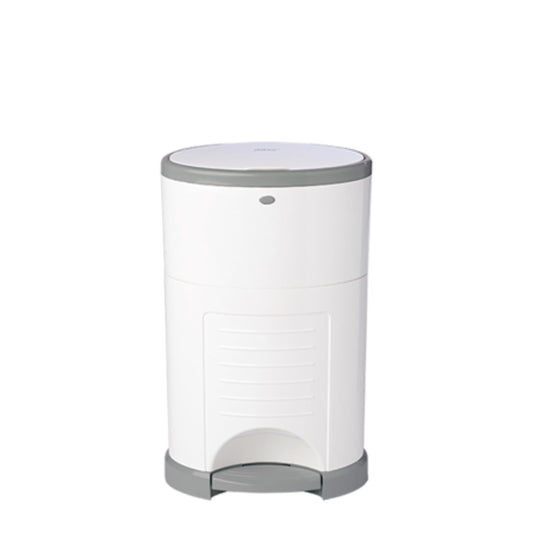 Diaper  Mini Hands-Free Diaper Pail | Easiest to Use | Just Step – Drop – Done | Doesn’T Absorb Odors | Most Economical Refill System | 70% Recycled Materials | EKO White