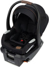 Mico Luxe+ Infant Car Seat, Lightweight, Easy Install with Maxilock™ Technology, Washable Seat Cover, Climaflow™ Ventilation, Side Impact Protection, Ecocare Fabrics, Designer Black
