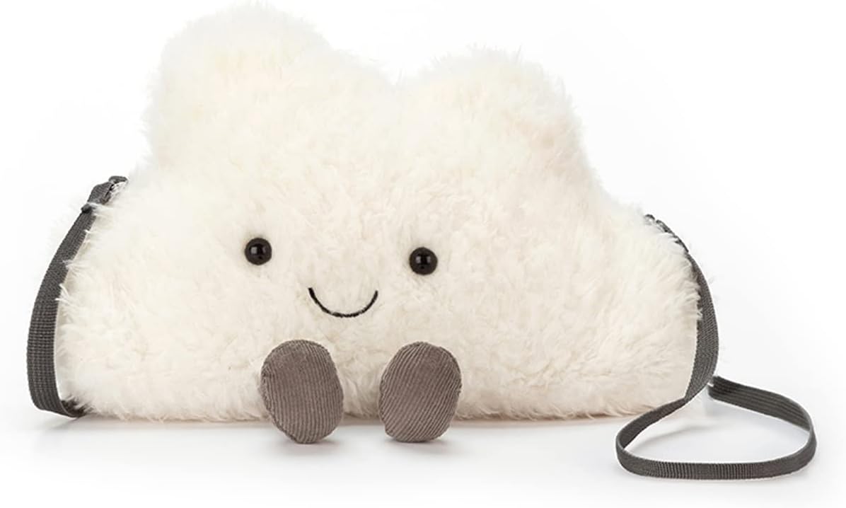 Plush Bag Collection | Crossbody Bags & Shoulder Purses | Fun & Unique Handbag, Cloud, Purse