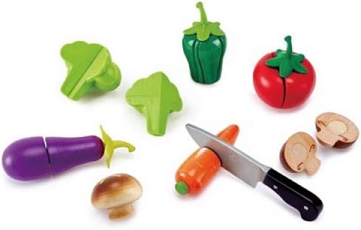 Garden Vegetables | Wooden Cooking Accessories for Kids, Pretend Play Food, Assortment of Ingredients for Toddlers Ages 3+