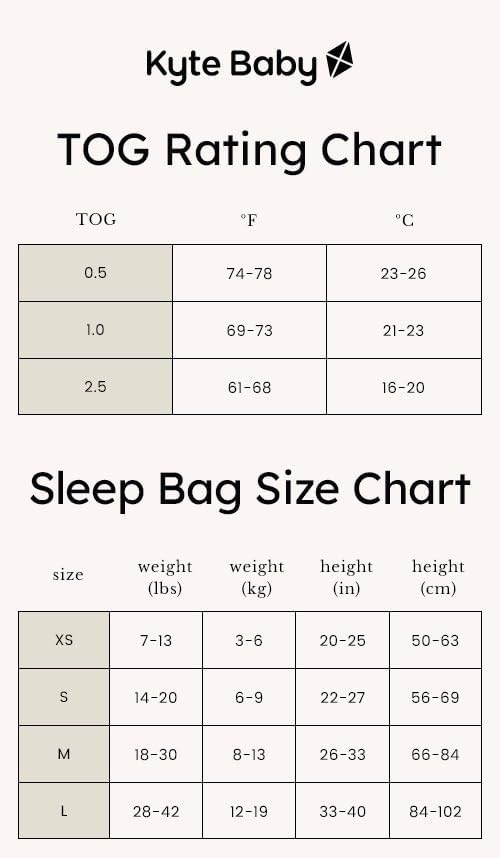 Unisex Rayon Made from Bamboo Sleep Bag for Babies and Toddlers, 2.5 Tog