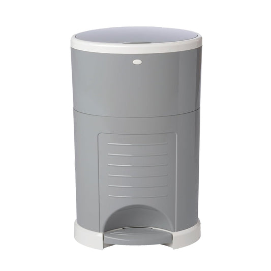 Diaper  plus Hands-Free Diaper Pail | Largest & Easiest to Use | Just Step–Drop–Done | Doesn’T Absorb Odors | Quick Bag Change | Great for Cloth Diapers | 70% Recycled Materials | EKO Gray