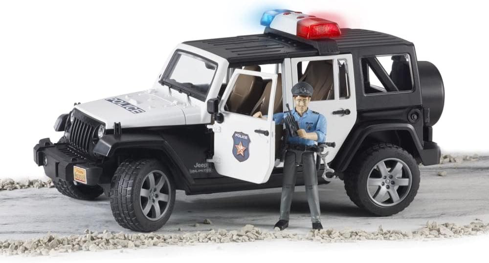 Jeep Wrangler Unlimited Rubicon Police Car with Policeman