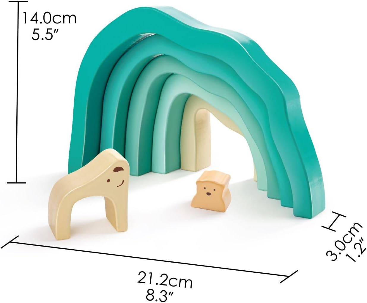 - Arctic Polar Bear Stacking Blocks