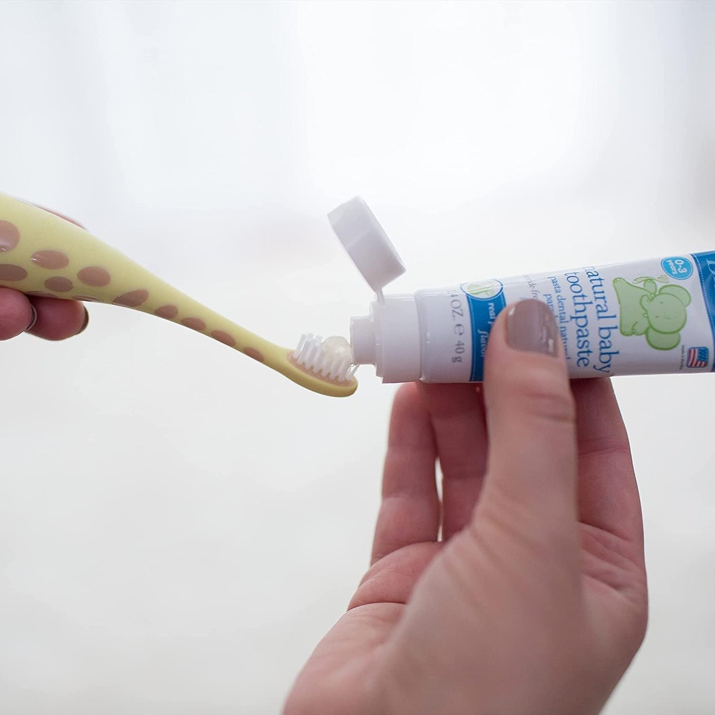 Infant-To-Toddler Training Toothbrush, Soft for Baby'S First Teeth, Giraffe, BPA Free, 0-3 Years