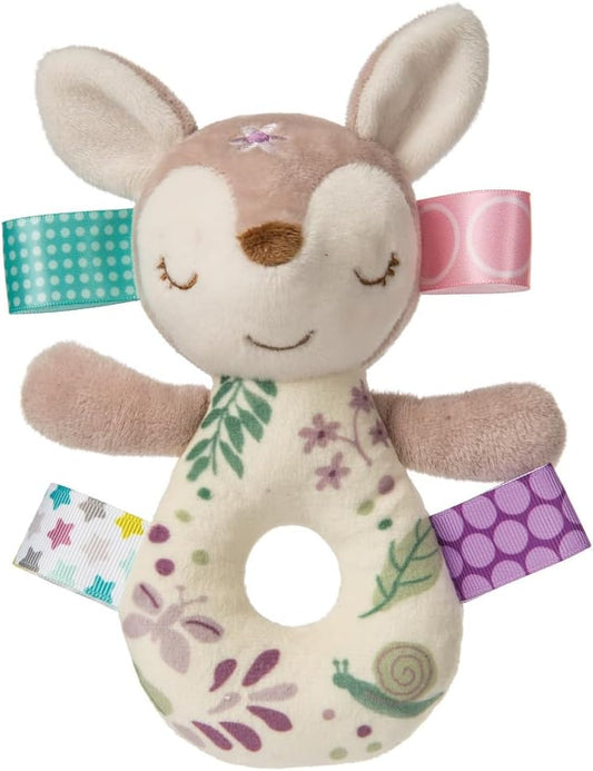 - Baby Infant Toddler - Taggies Rattle - Flora Fawn - Sensory Toy 6''