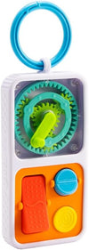 Playtab Go, Portable Sensory Activity Board with a Clip Ring to Attach to Diaper Bags for Babies and Toddlers Ages 12 Months+