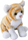 Pocketkins Eco Orange Tabby Cat, Stuffed Animal, 5 Inches, Plush Toy, Made from Recycled Materials, Eco Friendly