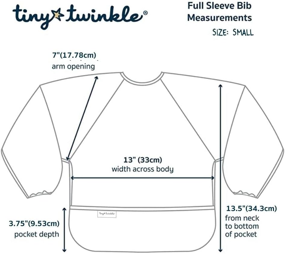 Mess Proof Baby Bib, 2 Pack Long Sleeve Bib Outfit, Waterproof Bibs for Toddlers, Machine Washable, Tug Proof