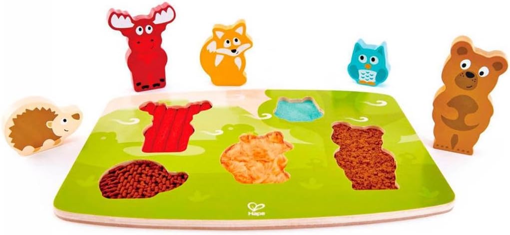 Forest Animal Tactile Puzzle Game, Multicolor, 5'' X 2''