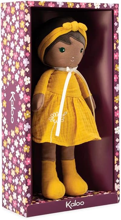 - My First Tendresse Doll Naomie 32 Cm - Polyester Soft Plush Toy for Babies and Girls - with Multilingual Gift Box - Yellow - from Birth - K200009.