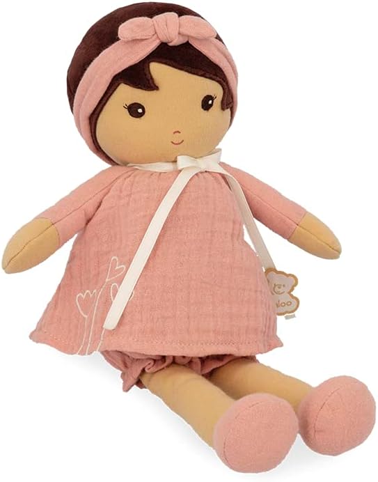 - My First Tendresse Doll Amandine 32 Cm - Polyester Soft Plush Toy for Babies and Girls - with Multilingual Gift Box - Pink - from Birth - K200005.